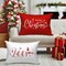 Christmas Standard Pillowcase 20x26 Set of 2, Red Christmas Snowflake Decorative Lumbar Pillow Cases 20 x 26 Long Rectangle Standard Shams Throw Bed Pillow Covers Xmas Cushion Cover 2 Pack